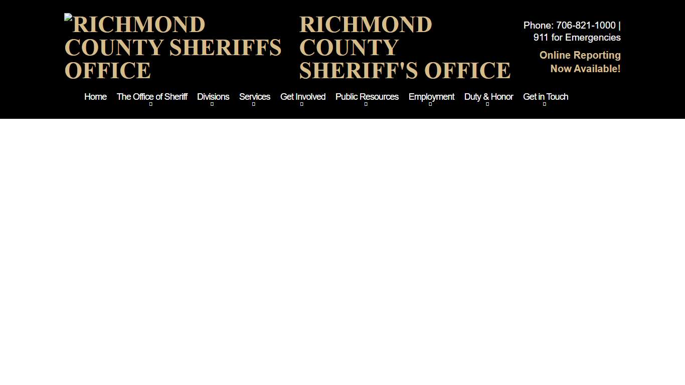 Home - Richmond County Sheriff's Office